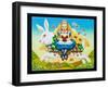 Alice and the White Rabbit, 2013-Frances Broomfield-Framed Giclee Print