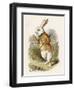 Alice and the White Rabbit-John Tenniel-Framed Photographic Print