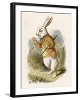 Alice and the White Rabbit-John Tenniel-Framed Photographic Print