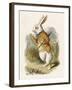 Alice and the White Rabbit-John Tenniel-Framed Photographic Print