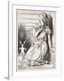Alice and the White-John Tenniel-Framed Giclee Print