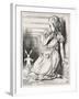 Alice and the White-John Tenniel-Framed Giclee Print