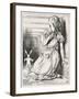 Alice and the White-John Tenniel-Framed Giclee Print