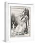 Alice and the White-John Tenniel-Framed Giclee Print