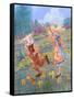 Alice and White Rabbit-Judy Mastrangelo-Framed Stretched Canvas