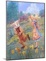 Alice and White Rabbit-Judy Mastrangelo-Mounted Giclee Print