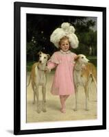 Alice Antoinette De La Mar, Aged Five-Jan van Beers-Framed Giclee Print