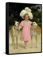 Alice Antoinette De La Mar, Aged Five-Jan van Beers-Framed Stretched Canvas