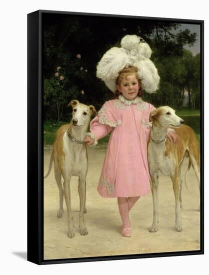 Alice Antoinette De La Mar, Aged Five-Jan van Beers-Framed Stretched Canvas