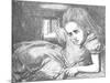 'Alice, as she grows larger', 1889-John Tenniel-Mounted Giclee Print