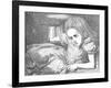 'Alice, as she grows larger', 1889-John Tenniel-Framed Giclee Print