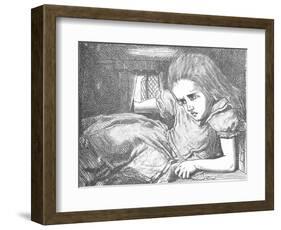 'Alice, as she grows larger', 1889-John Tenniel-Framed Giclee Print