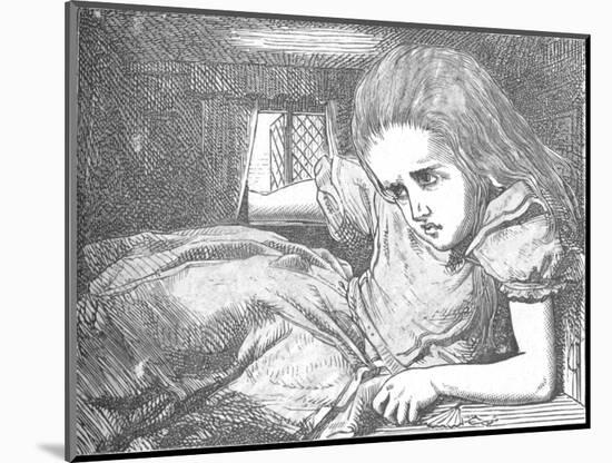 'Alice, as she grows larger', 1889-John Tenniel-Mounted Giclee Print