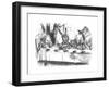 'Alice at the Mad Hatter's tea party', 1889-John Tenniel-Framed Giclee Print