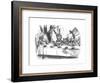 'Alice at the Mad Hatter's tea party', 1889-John Tenniel-Framed Giclee Print