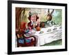 'Alice at the Mad Hatter's Tea Party', c1910-John Tenniel-Framed Giclee Print