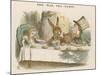 Alice at the Mad Hatter's Tea Party-John Tenniel-Mounted Photographic Print