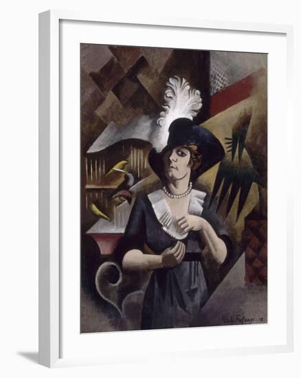 Alice au grand chapeau-Roger de La Fresnaye-Framed Giclee Print