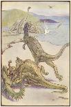 Dinosaurs Hunting-Alice B Woodward-Art Print