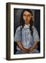 "Alice" C.1918. National Museum of Art. Copenhagen. Denmark-Amedeo Modigliani-Framed Giclee Print