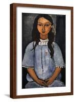 "Alice" C.1918. National Museum of Art. Copenhagen. Denmark-Amedeo Modigliani-Framed Giclee Print