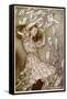 Alice: Cards Fly Up-Arthur Rackham-Framed Stretched Canvas