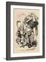 'Alice carrying the stork, and talking to the Duchess', 1889-John Tenniel-Framed Giclee Print