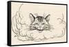 Alice: Cats Head in Cloud-Arthur Rackham-Framed Stretched Canvas
