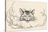 Alice: Cats Head in Cloud-Arthur Rackham-Stretched Canvas