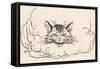 Alice: Cats Head in Cloud-Arthur Rackham-Framed Stretched Canvas