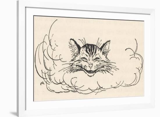 Alice: Cats Head in Cloud-Arthur Rackham-Framed Photographic Print