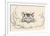 Alice: Cats Head in Cloud-Arthur Rackham-Framed Photographic Print