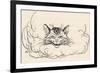 Alice: Cats Head in Cloud-Arthur Rackham-Framed Photographic Print