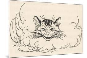 Alice: Cats Head in Cloud-Arthur Rackham-Mounted Photographic Print