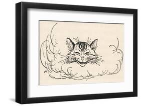 Alice: Cats Head in Cloud-Arthur Rackham-Framed Photographic Print