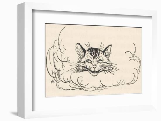 Alice: Cats Head in Cloud-Arthur Rackham-Framed Photographic Print