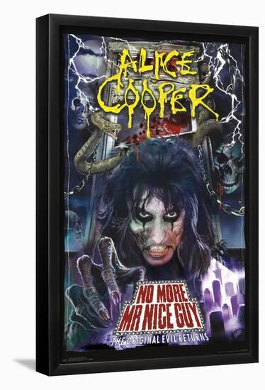 Alice Cooper - No More Mr. Nice Guy-Trends International-Framed Poster