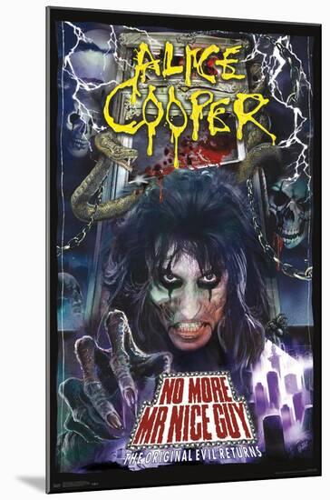 Alice Cooper - No More Mr. Nice Guy-Trends International-Mounted Poster