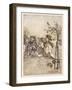 Alice: Croquet Match-Arthur Rackham-Framed Art Print