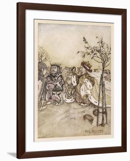 Alice: Croquet Match-Arthur Rackham-Framed Art Print