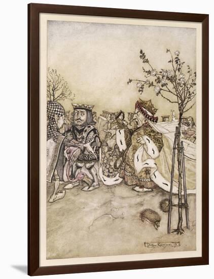 Alice: Croquet Match-Arthur Rackham-Framed Art Print