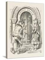 Alice Crowned as Queen "Queen" Alice with the Old Frog-John Tenniel-Stretched Canvas