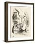 Alice Drops the White Rabbit, from 'Alice's Adventures in Wonderland' by Lewis Carroll (1832 - 98),-John Tenniel-Framed Giclee Print