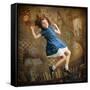 Alice falling down the Rabbit Hole-egal-Framed Stretched Canvas
