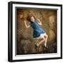 Alice falling down the Rabbit Hole-egal-Framed Premium Photographic Print