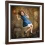 Alice falling down the Rabbit Hole-egal-Framed Photographic Print