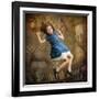 Alice falling down the Rabbit Hole-egal-Framed Photographic Print