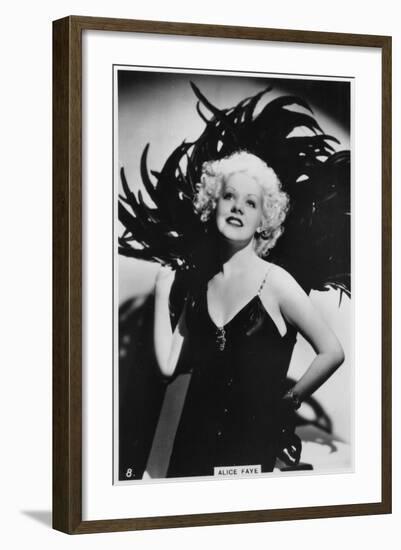 Alice Faye, American Actress and Singer, C1938-null-Framed Giclee Print