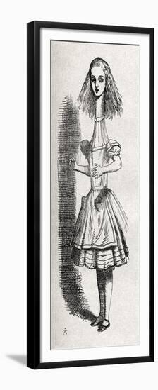 Alice growing and growing-John Tenniel-Framed Premium Giclee Print
