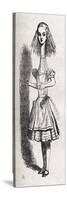 Alice growing and growing-John Tenniel-Stretched Canvas